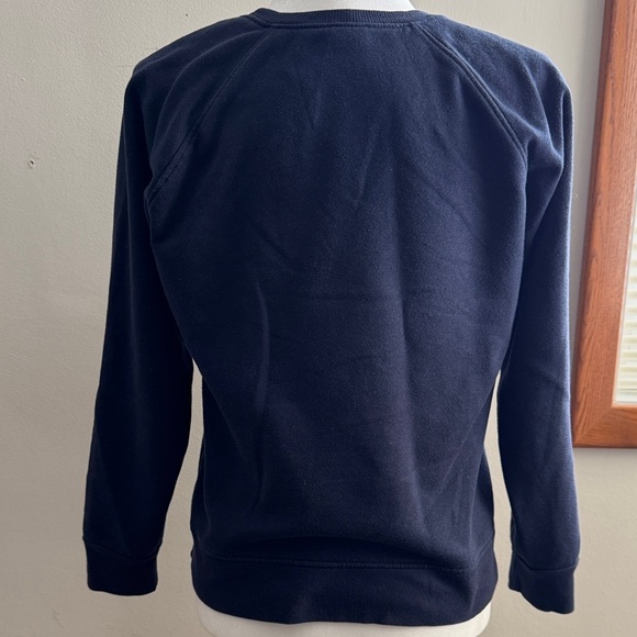 Navy Sweatshirt with Patchwork Design - Picture 3 of 3